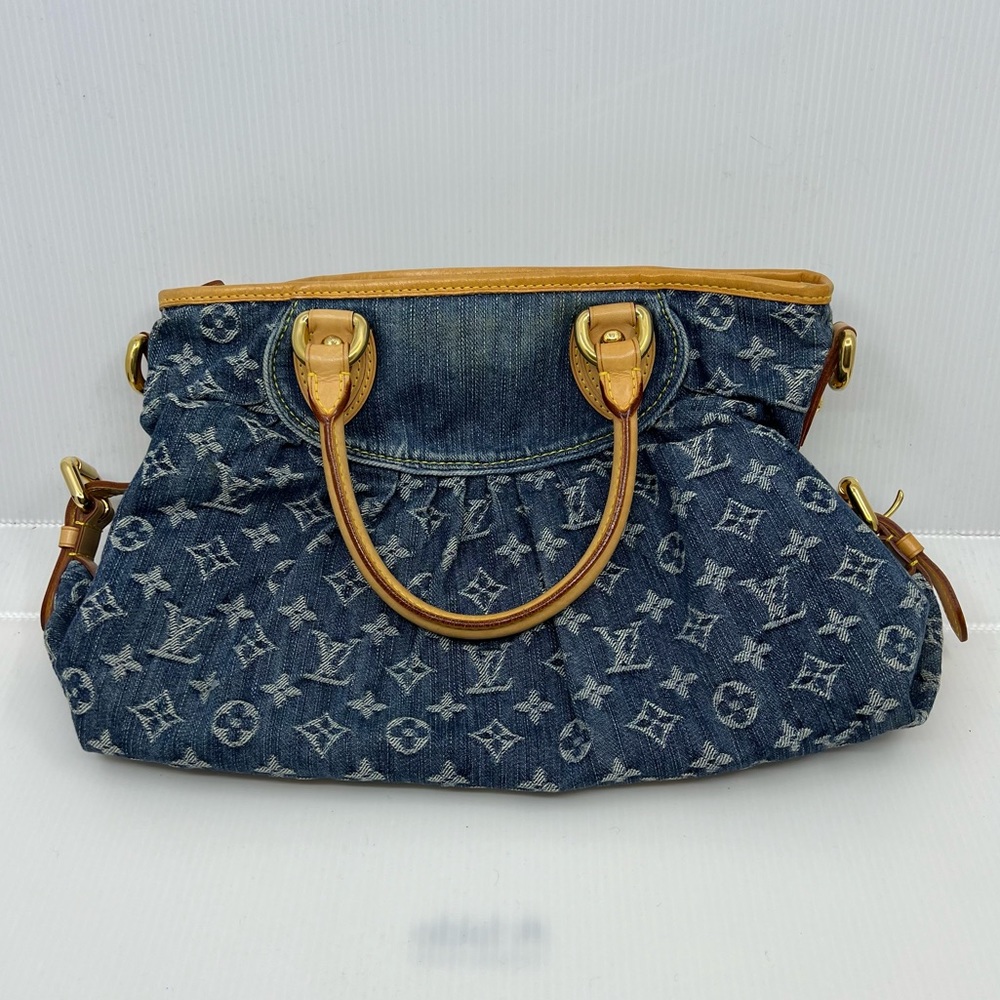 Louis Vuitton Neo Cabby MM Monogram Denim Shoulder Bag